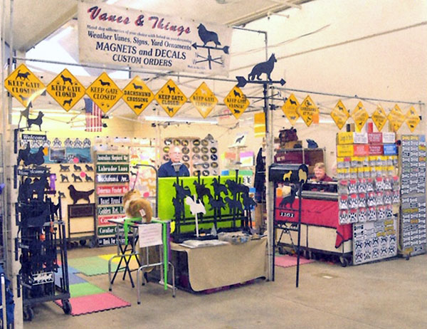 Vanes-N-Things-show booth | Vanes-n-Things store